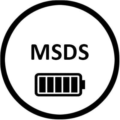 Lithium battery pack certificate MSDS